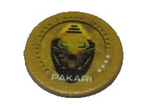 BIONICLE Quest for Makuta: Adventure Game - Jeton, Kanohi Pakari, LEGO onderdeelnummer 00747token06