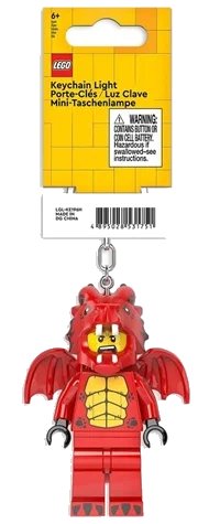 LED Key Light Dragon Suit Guy Key Chain (LEDLITE), LEGO onderdeelnummer LGL-KE196H
