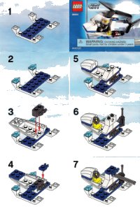 LEGO onderdeel Politiehelikopter polybag 30014-1