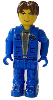 Jack Stone - Blue Jacket, Blue Pants, LEGO onderdeelnummer js026