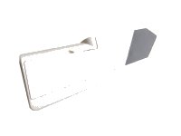 Technic, Panel Fairing #21 Very Small Smooth, Side B with Dark Bluish Gray Stripe and White Background Pattern (Sticker) - Set 42096, LEGO onderdeelnummer 11946pb039