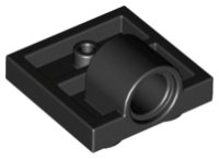 Plaat, Modified 2 x 2 met Pin Hole - Full Cross Support Underneath, LEGO onderdeelnummer 10247