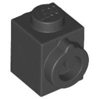 Steen, Gewijzigd 1 x 1 met Stud aan Zijkant en Geleidend Element aan Tegenovergestelde Zijkant (AppBrick), LEGO onderdeelnummer 15411