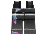 Hips and Legs with Magenta and Medium Azure Markings Pattern, LEGO onderdeelnummer 970c00pb0283