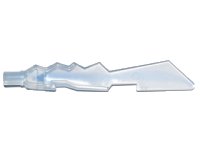 Minifiguur, Wapen Zwaard, Golvende Randen met Gemarmerd Trans-Medium Blauw Patroon, LEGO onderdeelnummer 11439pb04