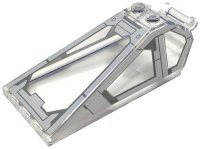 Windscreen 8 x 4 x 2 with 2 Studs and Bar Handle with Light Bluish Gray Cockpit Window Frames and Dark Bluish Gray Panels and Lines Pattern, LEGO onderdeelnummer 21849pb08