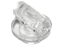 Plate, Round 1 x 1 with Bar Handle on Short Stem, LEGO onderdeelnummer 25893