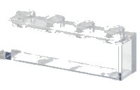LEGO onderdeel Steen 1 x 4 zonder Onderbuizen 3066