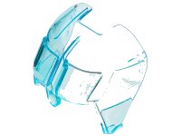 Glas voor Vliegtuig Fuselage Gebogen Vooraan 6 x 8 Top, LEGO onderdeelnummer 11297