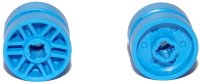 Wiel 14mm D. x 9.9mm met Middel Groef, Nep Bouten en 6 Dubbele Spaken, LEGO onderdeelnummer 11208