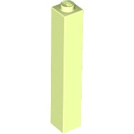 Steen 1 x 1 x 5 - Solide Stud, LEGO onderdeelnummer 2453b