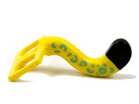 Minifigure Costume Tail Cat with Black Tip and Medium Azure Rosettes Pattern, LEGO onderdeelnummer 15504pb05