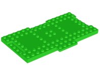 Brick, Modified 8 x 16 x 2/3 with 1 x 4 Indentations and 1 x 4 Plate, LEGO onderdeelnummer 18922