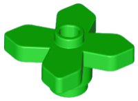 Plant Flower 2 x 2 Leaves - Angular, LEGO onderdeelnummer 4727