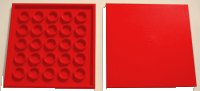 Tegel 6 x 6 met Buizen Onderaan, LEGO onderdeelnummer 10202