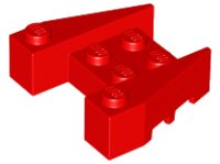 LEGO onderdeel Wedge 3 1/2 x 4 with Stud Notches 50373