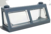 Windscreen 2 x 6 x 2 Train with Trans-Clear Glass (13756 / 13760), LEGO onderdeelnummer 13760c01