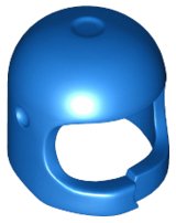 Minifigure, Headgear Helmet Space / Town Reissue with Thick Chin Strap with Simulated Crack, LEGO onderdeelnummer 16599