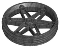Wheel 61.6mm D. x 13.6mm Motorcycle, LEGO onderdeelnummer 2903