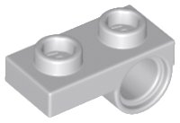 Plaat, Aangepast 1 x 2 met Pingat Gat Onderaan, LEGO onderdeelnummer 18677
