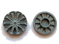 Wheel Cover 10 Spoke T Shape - for Wheel 18976, LEGO onderdeelnummer 18979a